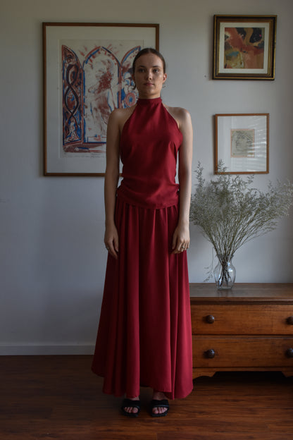 Maxi Skirt - Cherry