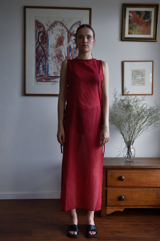 Throw over dress Red